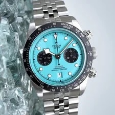 Tudor — Tudor Black Bay Chrono Turquoise "Flamingo Blue" Full Set 79360N — Watch — resale