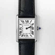Cartier Tank Mast LM SS Leather Watches 2