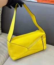Loewe Puzzle Hobo Underarm Geometric Puzzle Stitching 3