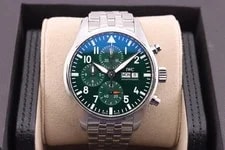 IWC — IWC Pilot's Chronograph 43 Green Dial IW378006 2025 Full SET — Watch — resale