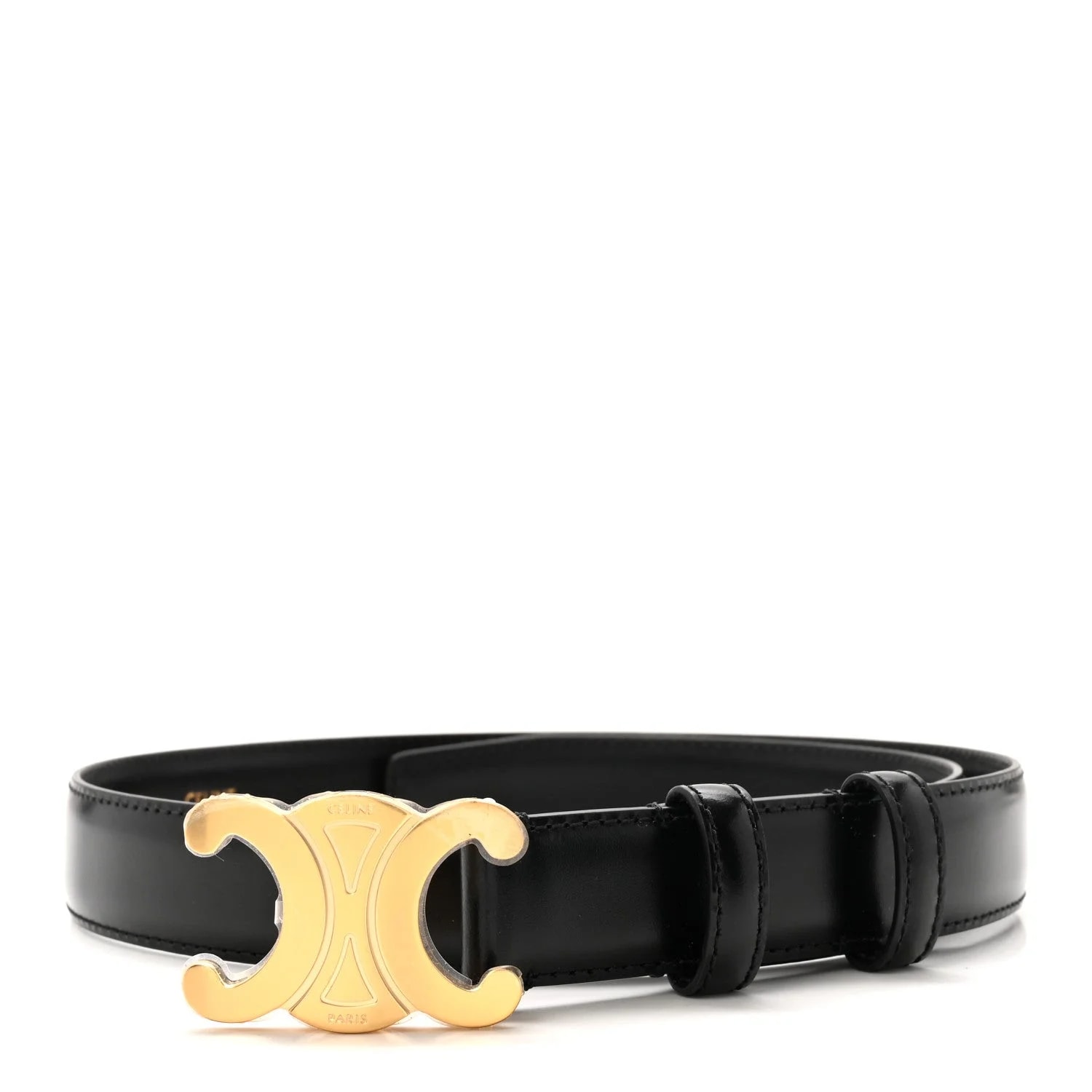 Celine — Box Medium 25mm Triomphe Belt 70 28 — Accessory — resale