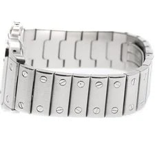 Cartier Santos Galbé LM W20060D6 29mm SS Beige #C2693 4