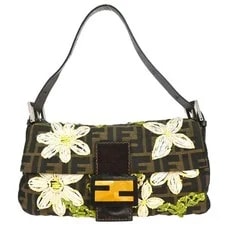 Fendi — Fendi Floral Embroidery Baguette 168391 — Handbag — resale