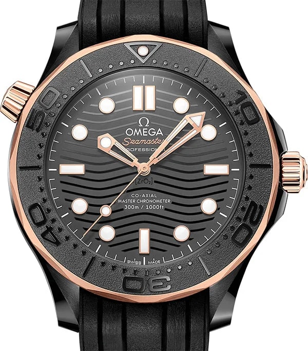 Omega Seamaster Diver Black Ceramic & 18K Sedna™ Gold 2