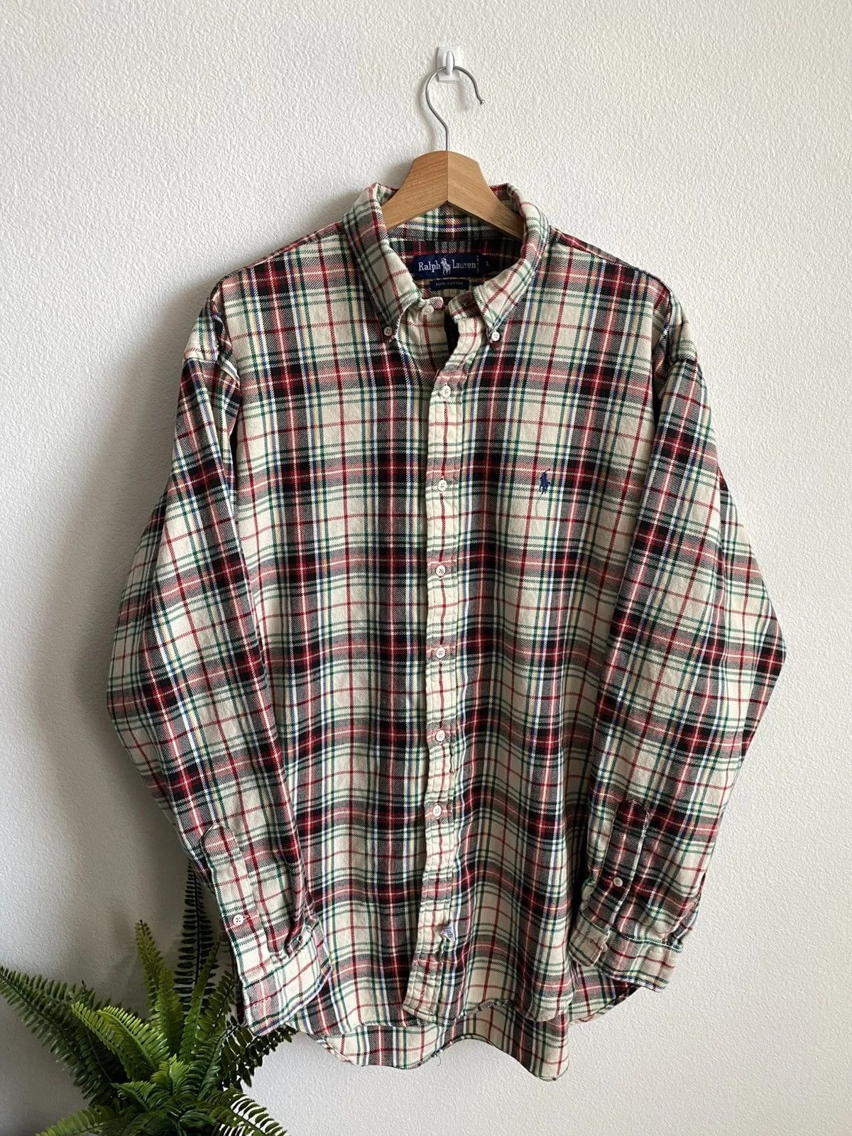 Polo Ralph Lauren — Polo Ralph Lauren Flannel Button Down Shirt — streetwear — resale