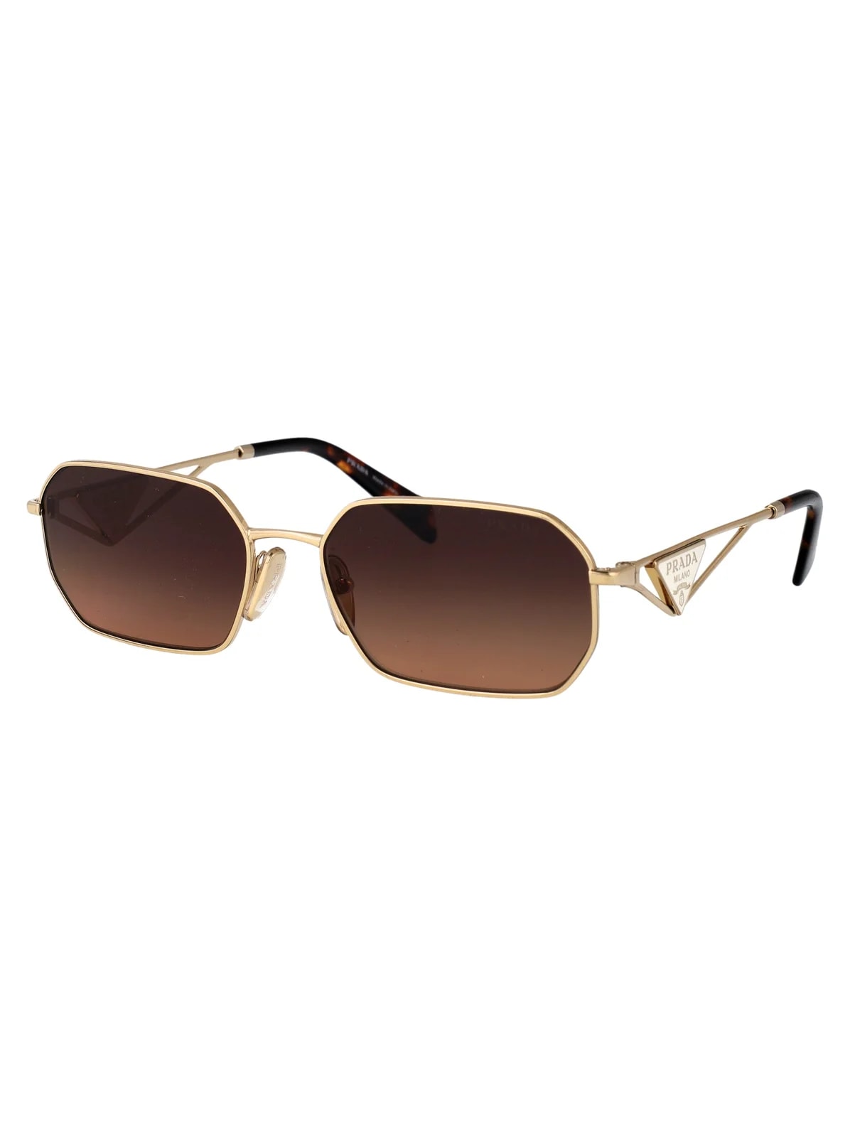 Prada 0pr Metal Rectangle Sunglasses — 2