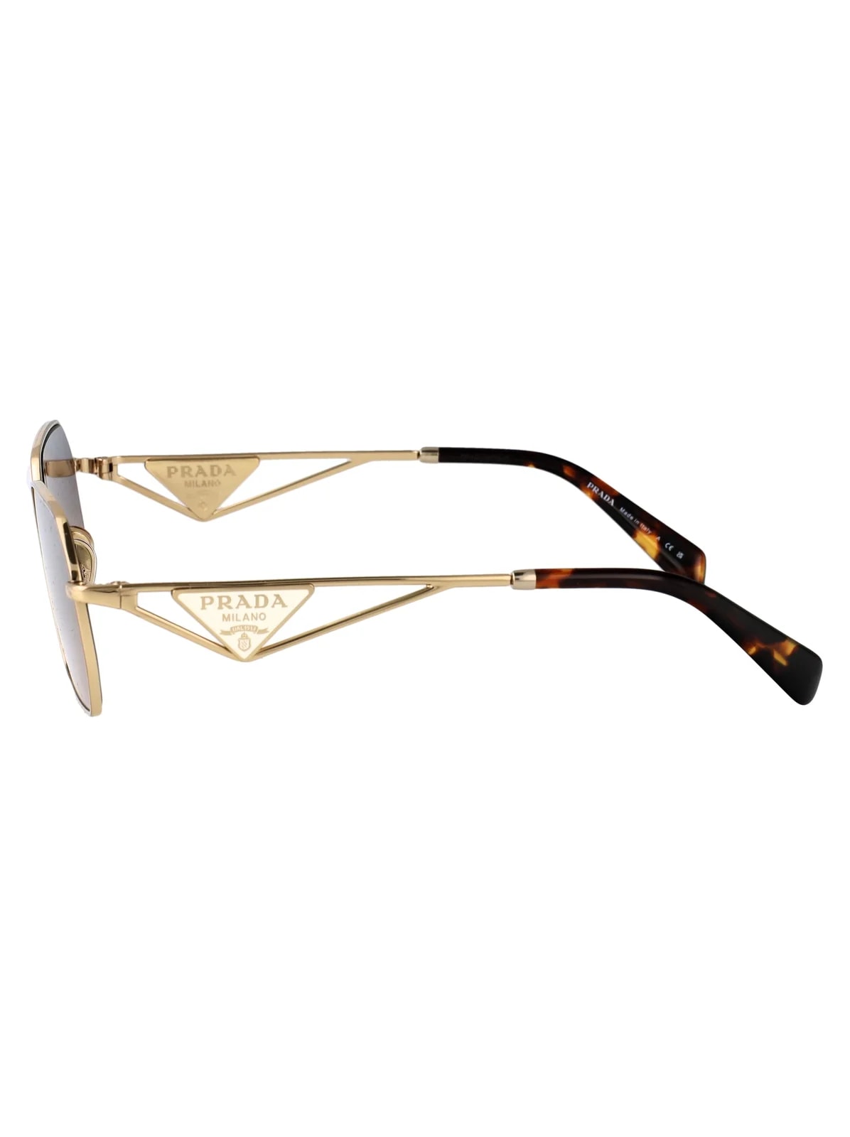 Prada 0pr Metal Rectangle Sunglasses — 3