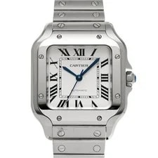 Cartier — Cartier Santos WSSA0029 ( 4075) 42mm Stainless Steel Silver #WW10933 — Watch — resale