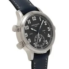 Patek Philippe Calatrava Pilot Travel Time 7234G-001 37.5mm Blue #WW7780 3