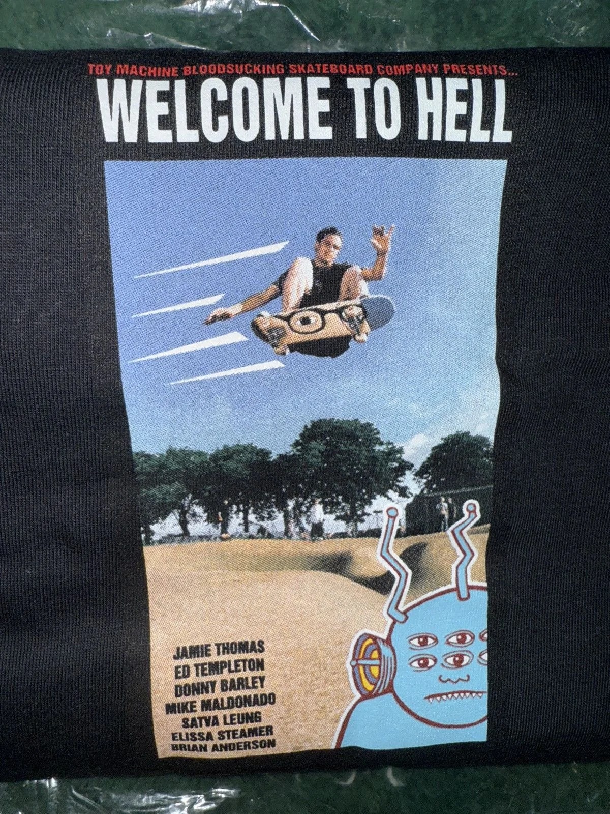 Supreme — Supreme X Toy Machine “ Welcome To Hell “ Short Sleeve Sz.L — streetwear — resale