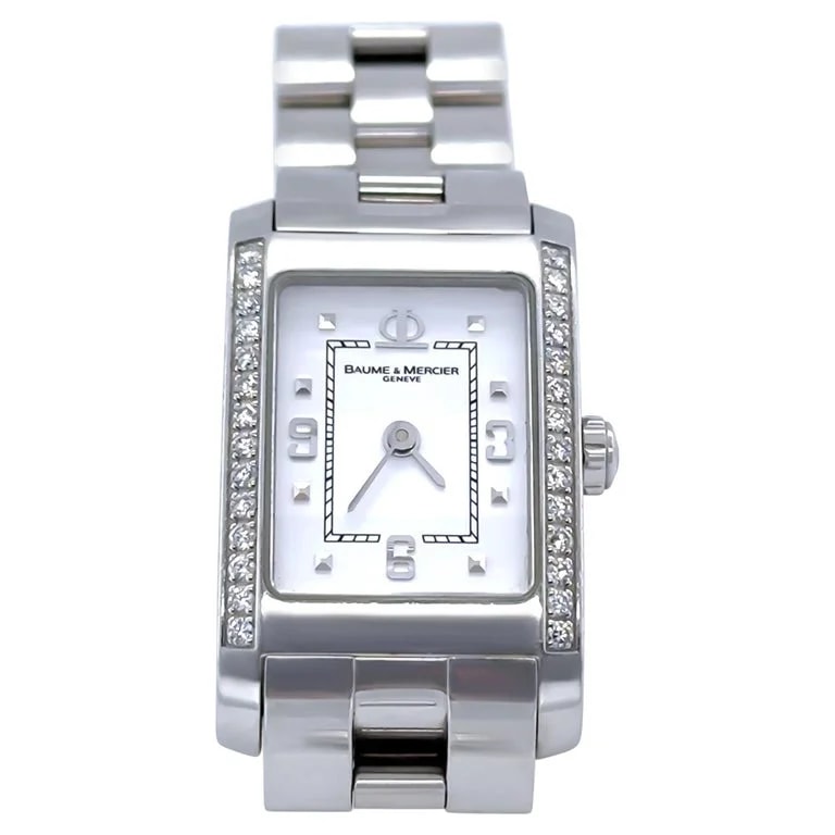 Baume & Mercier — Baume & Mercier Stainless Steel Hampton Diamond 22mm — Watch — resale