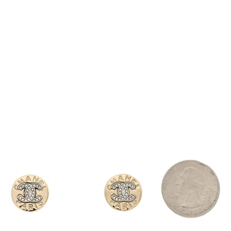 Chanel — Metal CC Logo Round — Jewelry — resale
