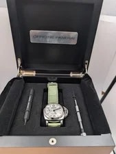 Panerai Luminor White Green Leather Strap 22 MM - PAM00523 2