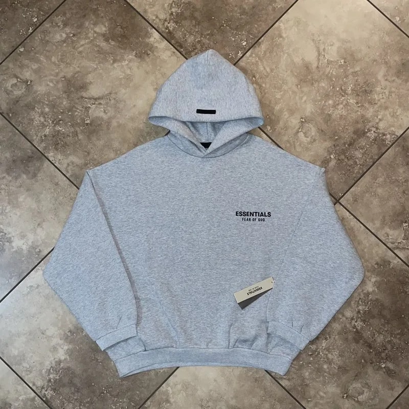 Fear of God — Fear of God Essentials Hoodie Light Heather M — streetwear — resale