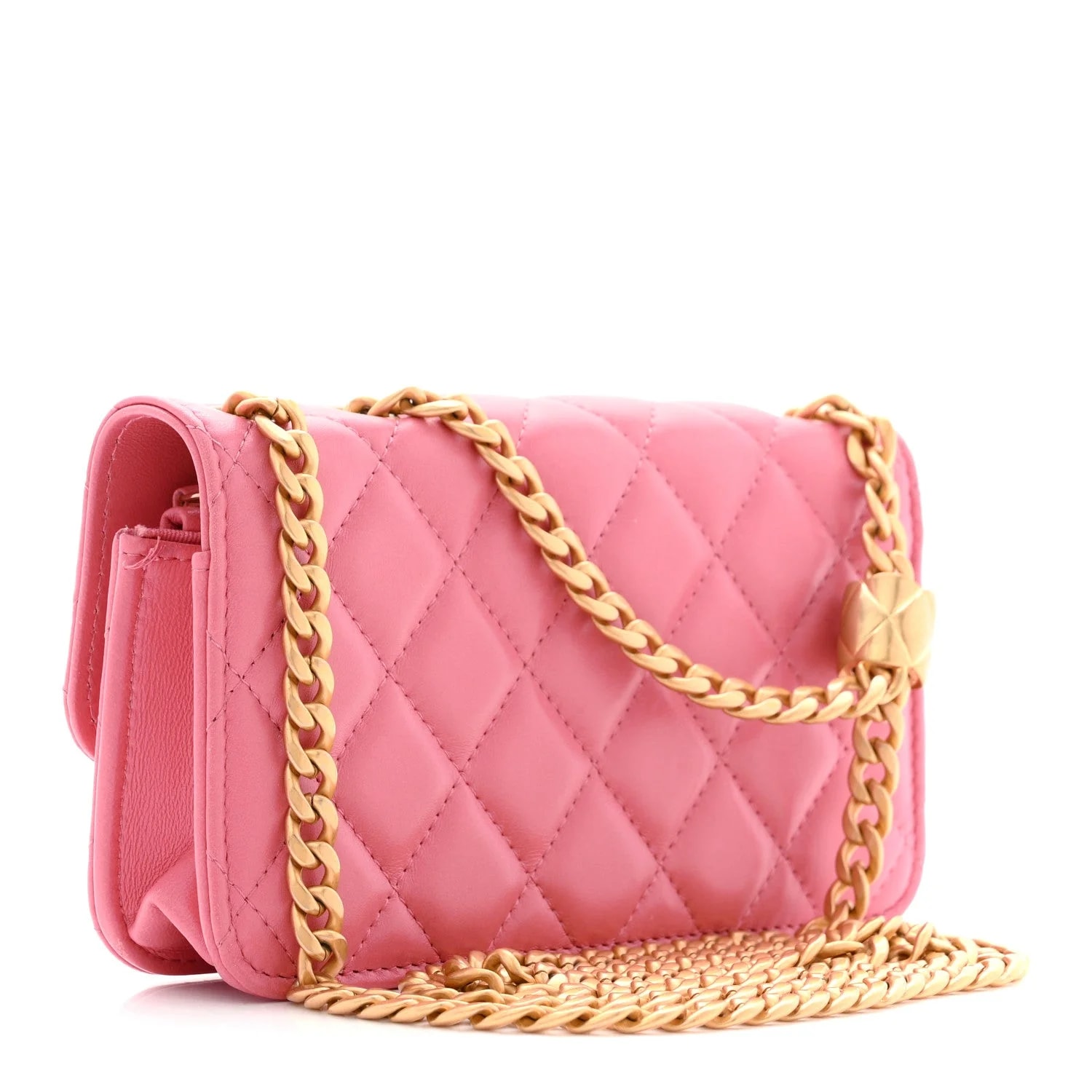 Pillow Crush Flap Phone Holder With Chain 3