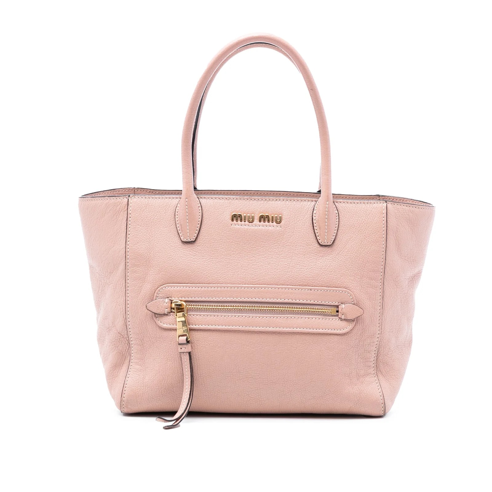 Miu Miu — Madras Front Pocket Satchel — Handbag — resale