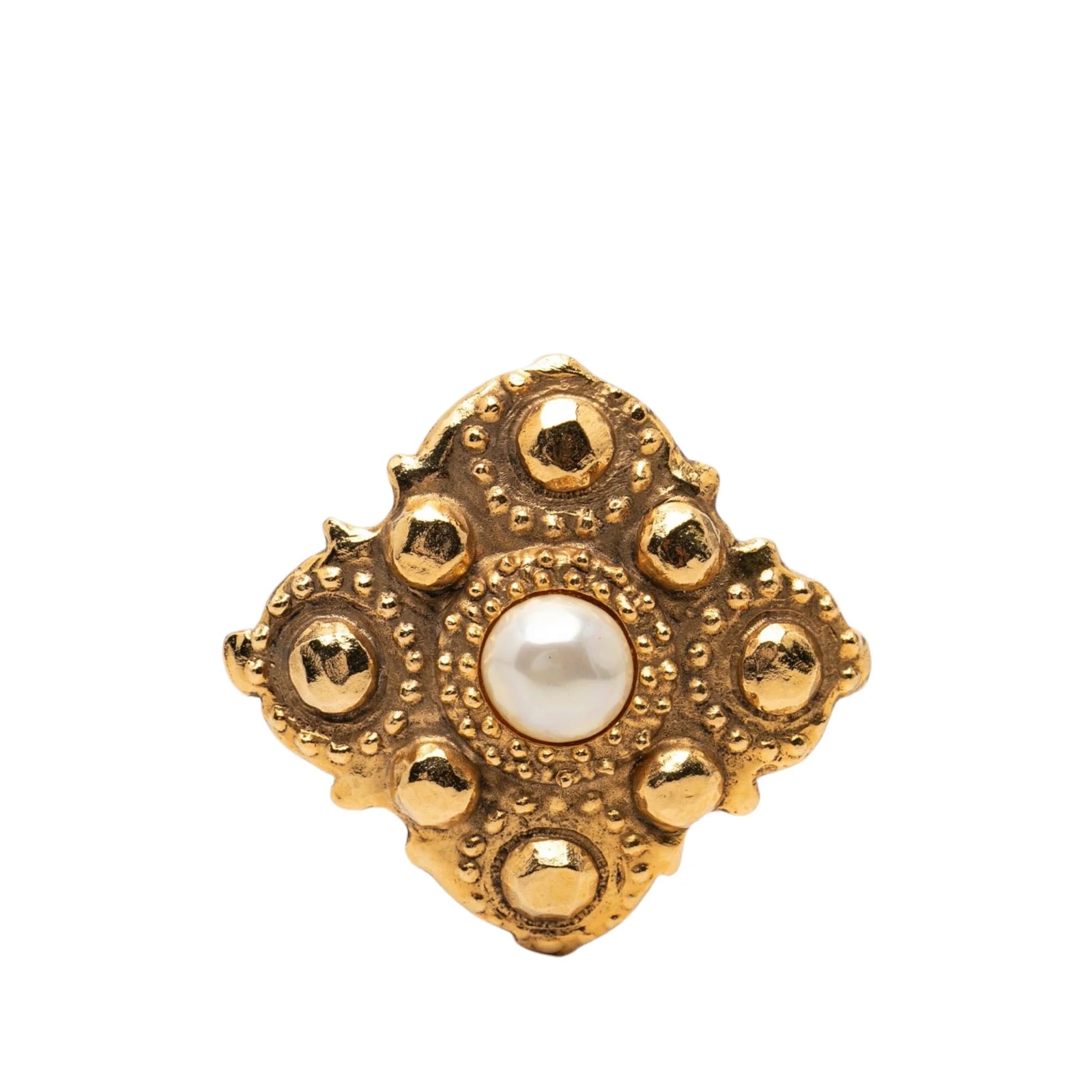 Chanel — Rhombus Faux Brooch — Jewelry — resale