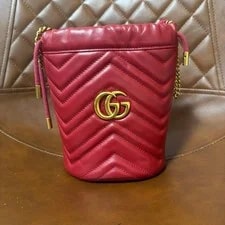 Gucci — Gucci GG Marmont Drawstring , 575163 — Handbag — resale
