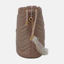 Gucci GG Marmont 2.0 Mini Bucket 'Porcelain ' - Very Good #N2NO85 3