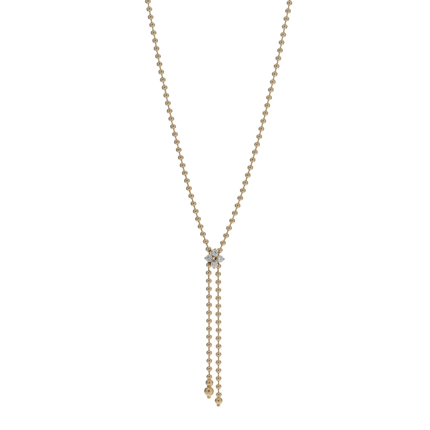Roberto Coin — 18K Yellow Gold Love in Verona Flower Zipper — Jewelry — resale