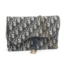Dior — Christian Dior Bag: Saddle Chain Wallet W22H14D5cm W/dust ; — Handbag — resale