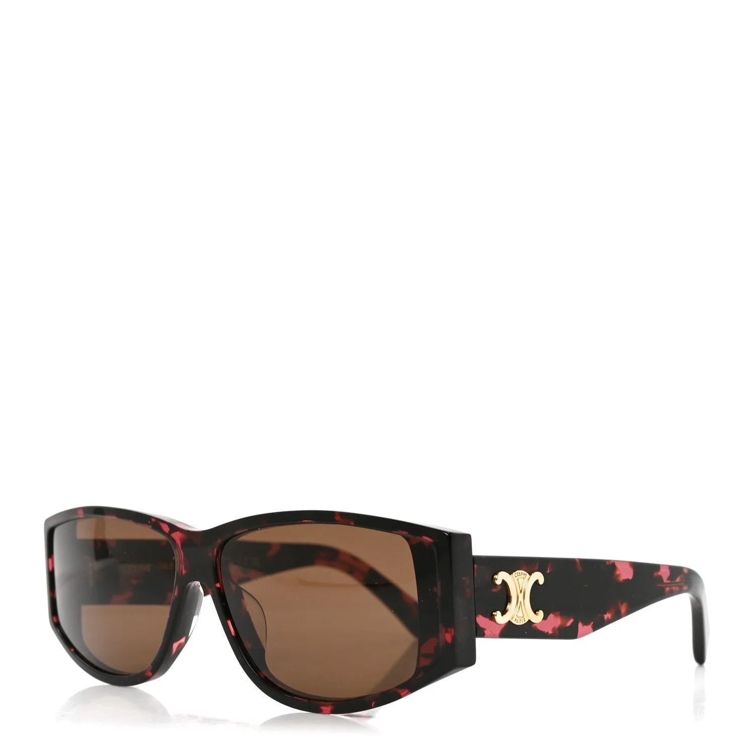 Celine — Acetate Triomphe Sunglasses CL40227U Havana — Accessory — resale
