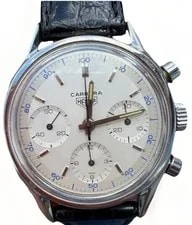 Heuer — Heuer Carrera Ref. 2447D Decimal Chronograph Eggshell Dial Exceptional Condition — Watch — resale