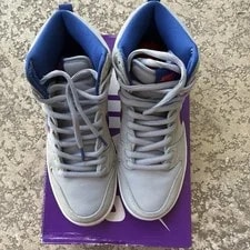 Worn 1x Nike SB Dunk High New York Mets. ’s Size 9. OG Box and Extra Laces 4