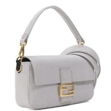Fendi Mamma Baguette 2way Stripe Cotton Y2K 8BR600 3