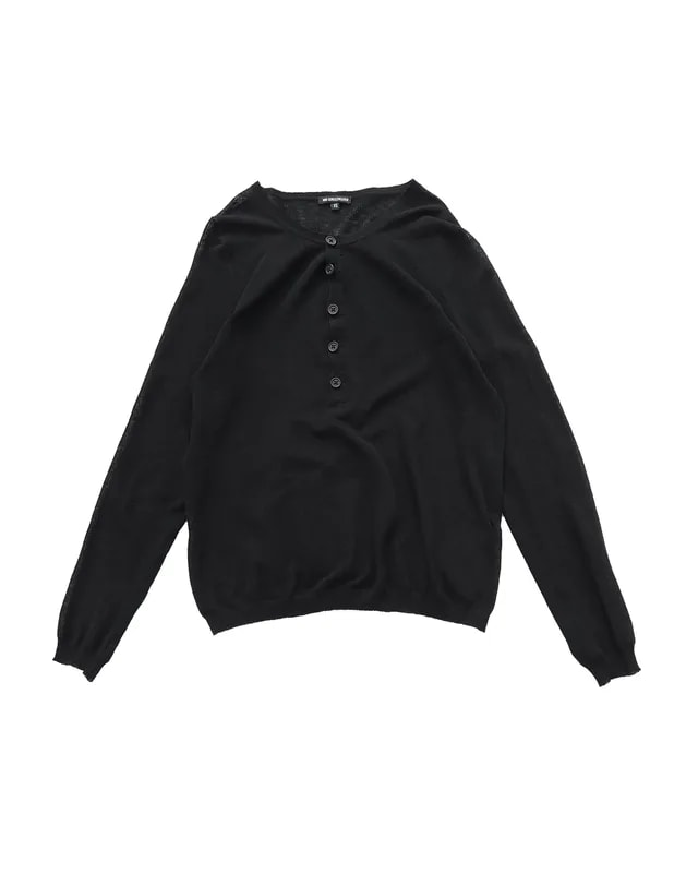 Ann Demeulemeester — Ann Demeulemeester Henley Long Sleeve — streetwear — resale