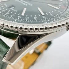 2022 Unworn Breitling A17326361L1P1 Navitimer 41 Steel Green Sunburst Dial 4