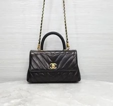 Chanel — Chanel Chevron Coco Handle Small Flap A92990 156837874 — Handbag — resale