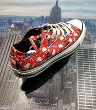 Converse X Hello Kitty Chuck Taylor All Star Low Size 7 Or 9 163913F 2