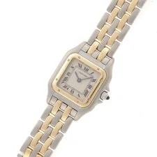 Cartier Panthère SM 2 Row W25029B6 Yellow Gold / Stainless Steel 22mm #DW2648 2