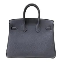 Hermes Birkin 25 K Stamp Nuit Hardware Dust #OK061 2