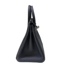 Hermes Birkin 25 K Stamp Nuit Hardware Dust #OK061 4