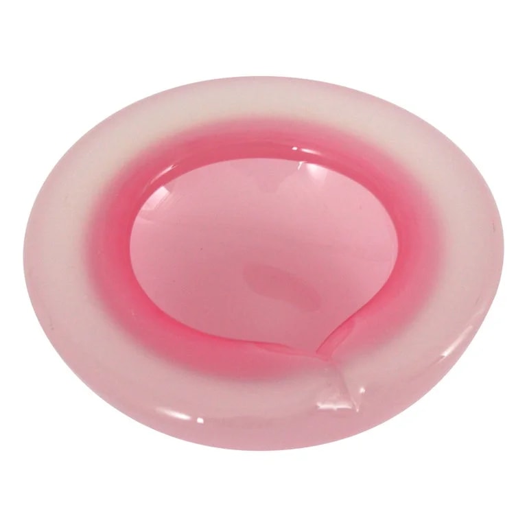 Murano — Archimede Seguso Murano Sommerso Opal Pink Alabastro Glass Bowl, Italy 1950s — decorative_object — resale