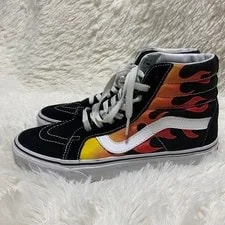 8.0US Vans Sk8 Hi Fire Pattern LTD Collection Sports Shoes 3