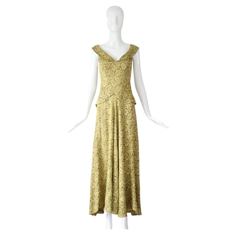 1930's Lamé Evening Gown US 2 UK 6 — Clothing — resale