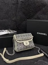 Chanel — Chanel Camellia Double Side Printed Small FlapBag Crossbody — Handbag — resale
