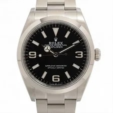Rolex — Rolex Explorer 36 124270 SS AT Black Dial 2 Extra Links — Watch — resale