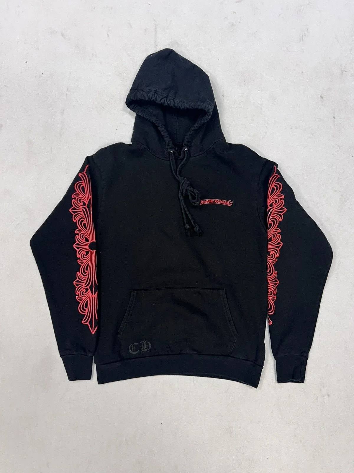 Chrome Hearts — Hearts Horseshoe Floral Hoodie (PreOwned) — streetwear — resale