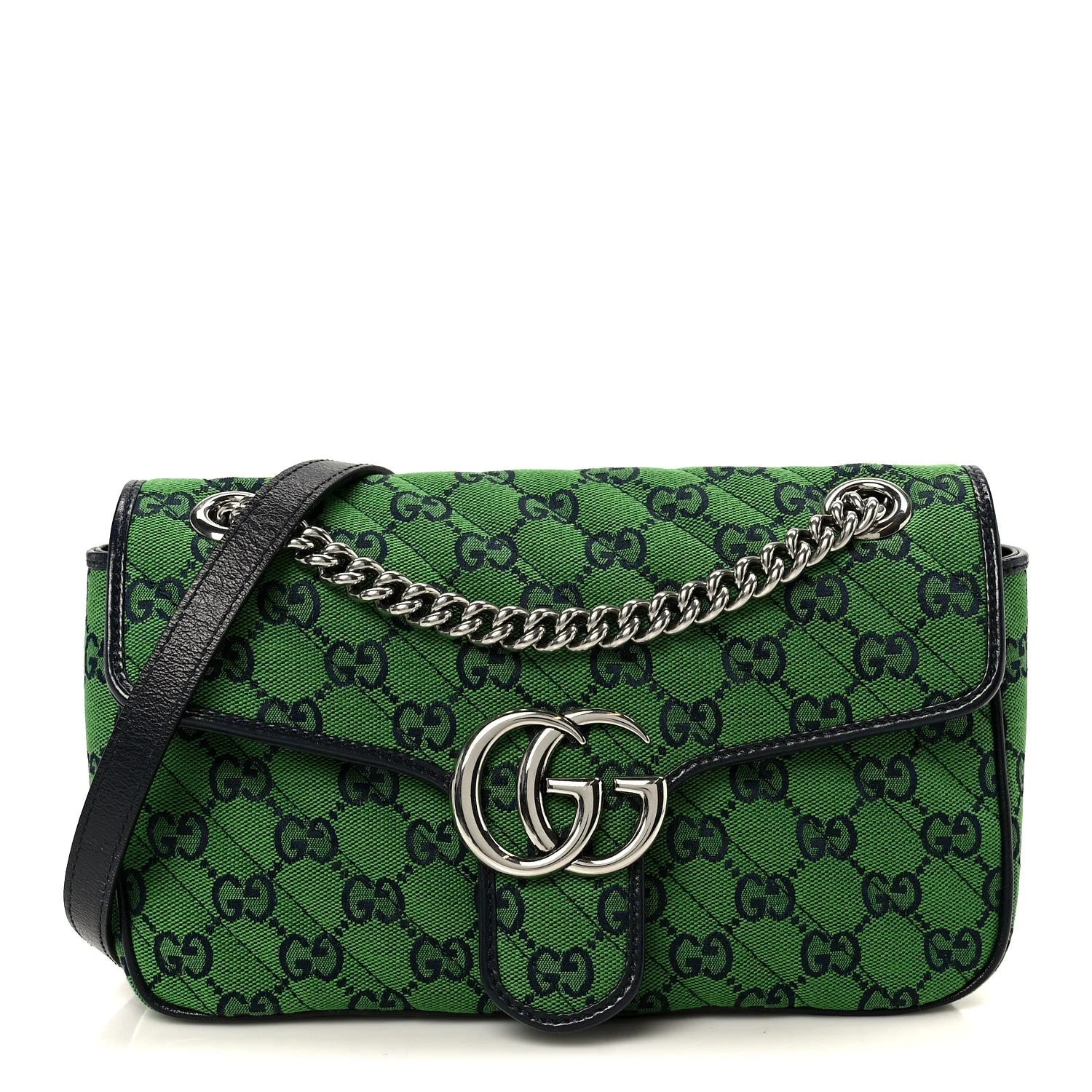 Gucci — Matelasse Diagonal Small GG Marmont — Handbag — resale