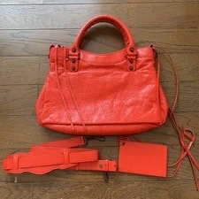 Balenciaga the City 2Way W/ Strap Mirror Dust 2
