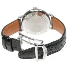 IWC Schaffhausen Portofino Automatic IW357405 34mm SS Leather Khaki Dial #C497 4