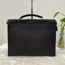 Fendi Peekaboo Briefcase Topstitched Convertible Auth 3