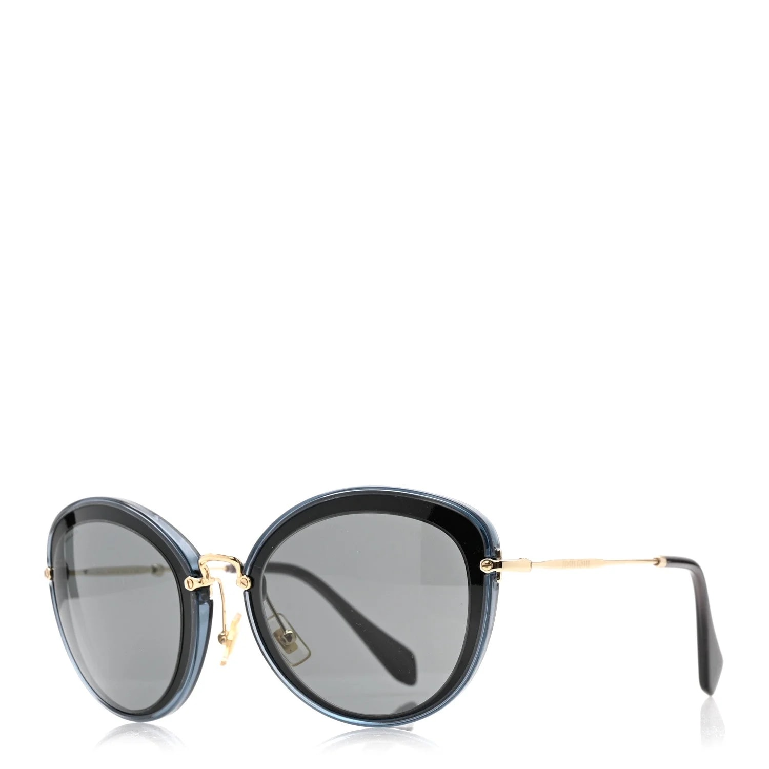 Miu Miu — Metal Acetate Round Sunglasses SMU 50R — Accessory — resale