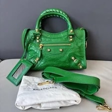 Balenciaga — Balenciaga Classic City Mini Fringe Studded - Excellent #F2FXZX — Handbag — resale