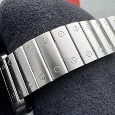 Cartier Santos 4072 Wssa 0030 Blue Dial - Box Papers + Extra Strap 4