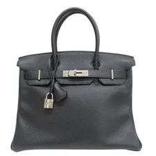 Noir — Hermes Birkin 30 Handbag Togo Palladium Plated Hardware — Handbag — resale